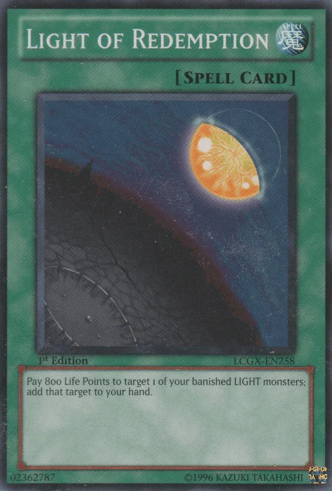 1st Edition, Common, Legendary Collection 2, Normal Spell, Spell, Unlimited Light of Redemption [LCGX-EN258] Common - Trading Card World