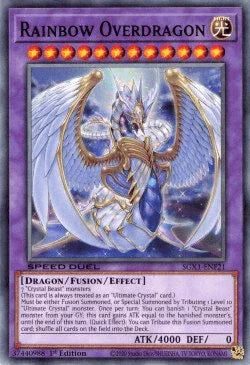 1st Edition, Common, Dragom, Fusion/Effect Monster, Light, Speed Duel GX: Duel Academy Box Rainbow Overdragon [SGX1-ENF21] Common - Trading Card World