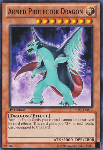 1st Edition, Common, Dragon, Effect Monster, Light, Shadow Specters, Unlimited Armed Protector Dragon [SHSP-EN012] Common - Trading Card World