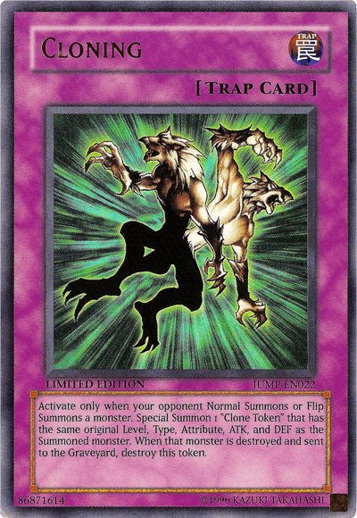 Limited, Normal Trap, Shonen Jump Magazine Promos, Trap, Ultra Rare Cloning [JUMP-EN022] Ultra Rare - Trading Card World