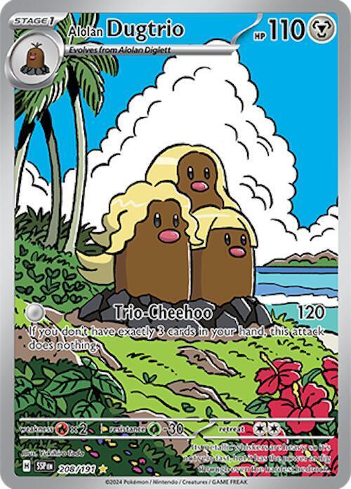 Scarlet & Violet: Surging Sparks Alolan Dugtrio (208/191) [Scarlet & Violet: Surging Sparks] - Trading Card World