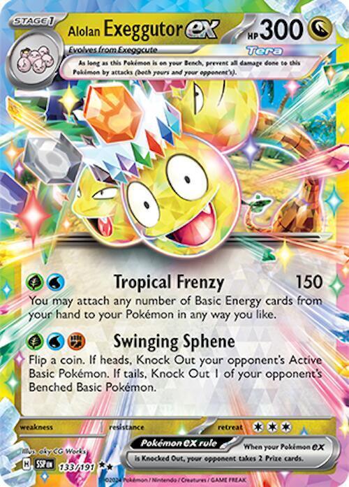 Scarlet & Violet: Surging Sparks Alolan Exeggutor ex (133/191) [Scarlet & Violet: Surging Sparks] - Trading Card World