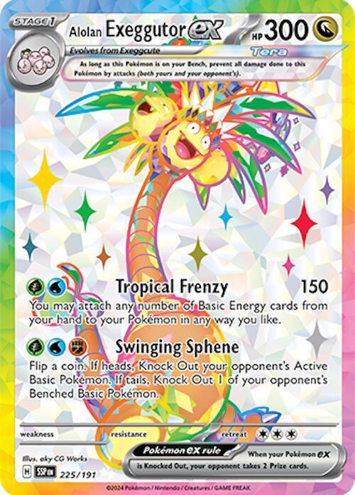 Scarlet & Violet: Surging Sparks Alolan Exeggutor ex (225/191) [Scarlet & Violet: Surging Sparks] - Trading Card World
