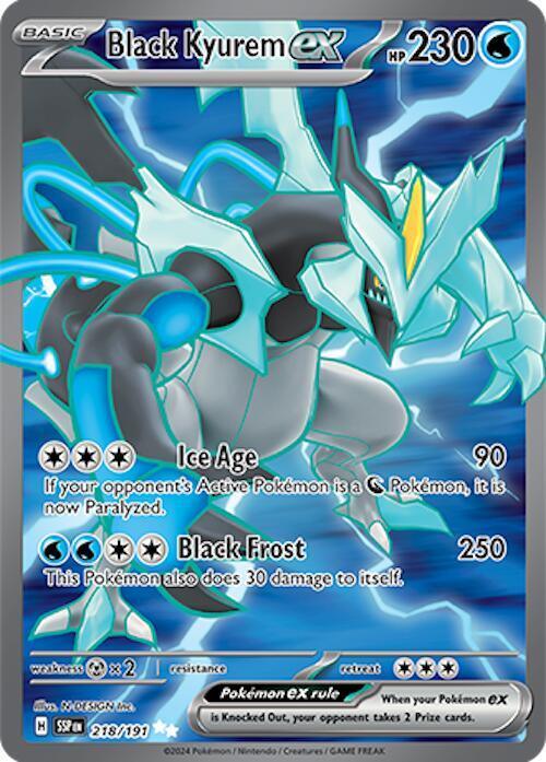 218, Scarlet & Violet: Surging Sparks Black Kyurem ex (218/191) [Scarlet & Violet: Surging Sparks] - Trading Card World