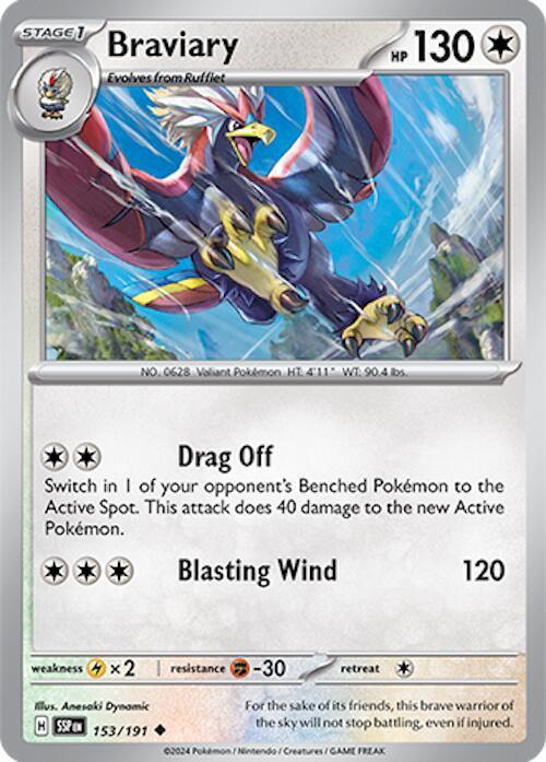153, Scarlet & Violet: Surging Sparks Braviary (153/191) [Scarlet & Violet: Surging Sparks] - Trading Card World