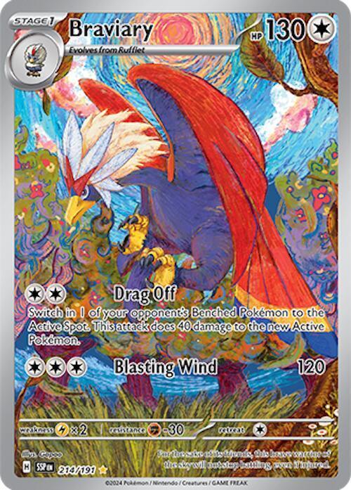 214, Scarlet & Violet: Surging Sparks Braviary (214/191) [Scarlet & Violet: Surging Sparks] - Trading Card World