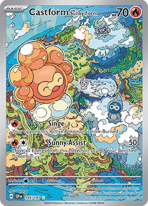 Scarlet & Violet: Surging Sparks Castform Sunny Form (195/191) [Scarlet & Violet: Surging Sparks] - Trading Card World