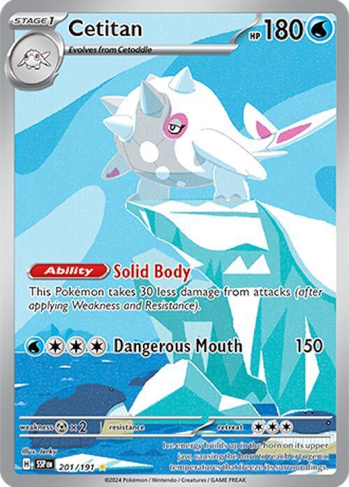 201, Scarlet & Violet: Surging Sparks, Shiny Rare Cetitan (201/191) [Scarlet & Violet: Surging Sparks] - Trading Card World