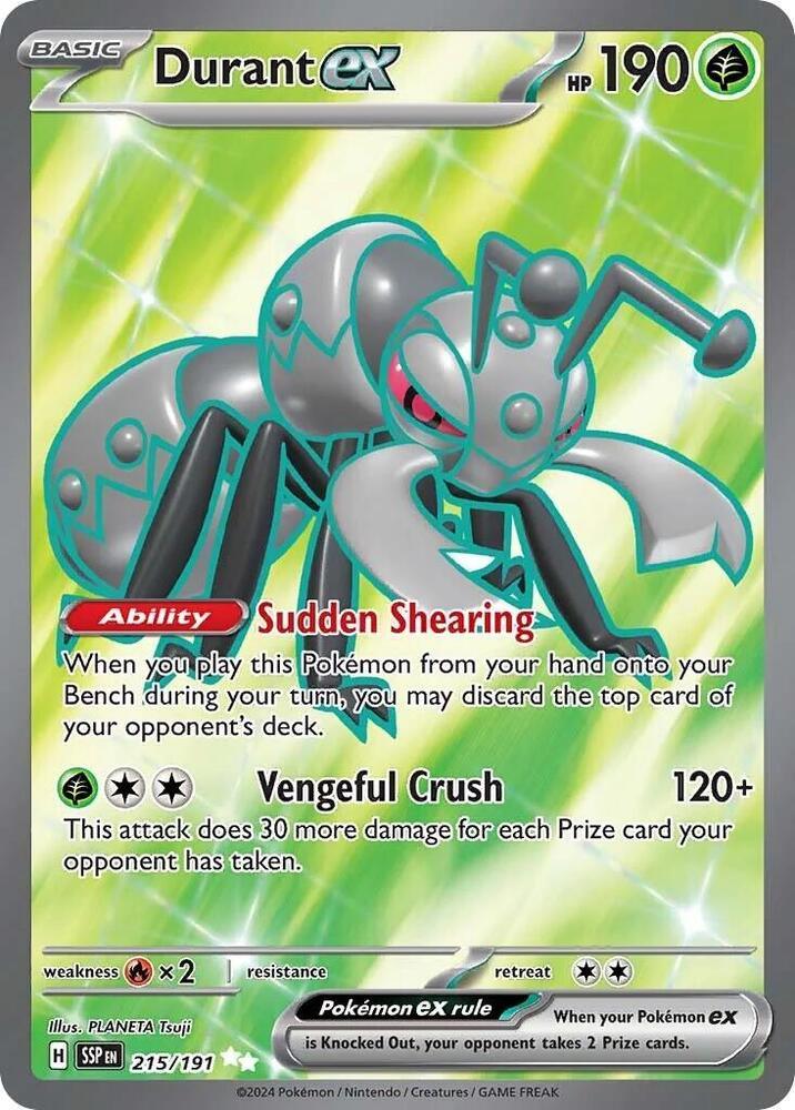 215, Scarlet & Violet: Surging Sparks Durant ex (215/191) [Scarlet & Violet: Surging Sparks] - Trading Card World