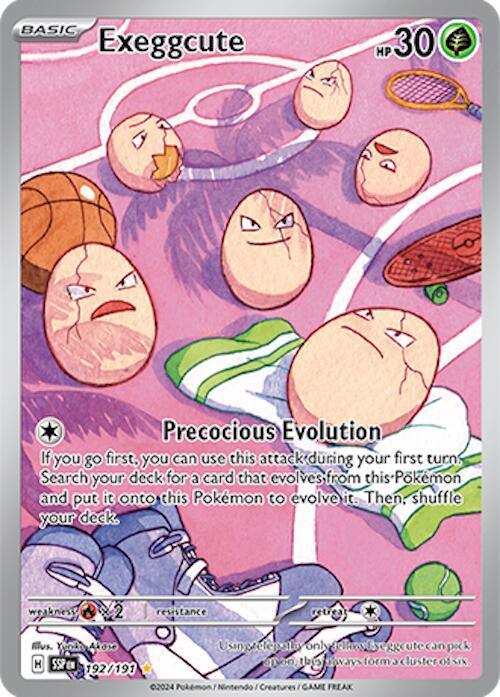192, Scarlet & Violet: Surging Sparks, Shiny Rare Exeggcute (192/191) [Scarlet & Violet: Surging Sparks] - Trading Card World