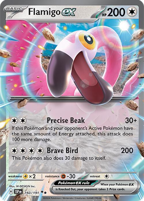 160, Scarlet & Violet: Surging Sparks Flamigo ex (160/191) [Scarlet & Violet: Surging Sparks] - Trading Card World