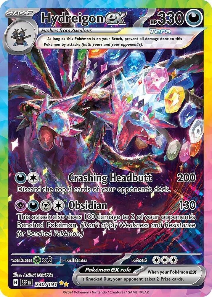 Scarlet & Violet: Surging Sparks Hydreigon ex (240/191) [Scarlet & Violet: Surging Sparks] - Trading Card World