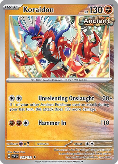 Scarlet & Violet: Surging Sparks Koraidon (116/191) [Scarlet & Violet: Surging Sparks] - Trading Card World
