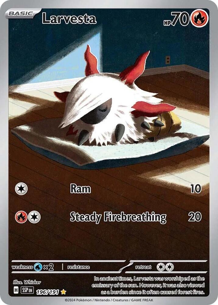 Scarlet & Violet: Surging Sparks Larvesta (196/191) [Scarlet & Violet: Surging Sparks] - Trading Card World