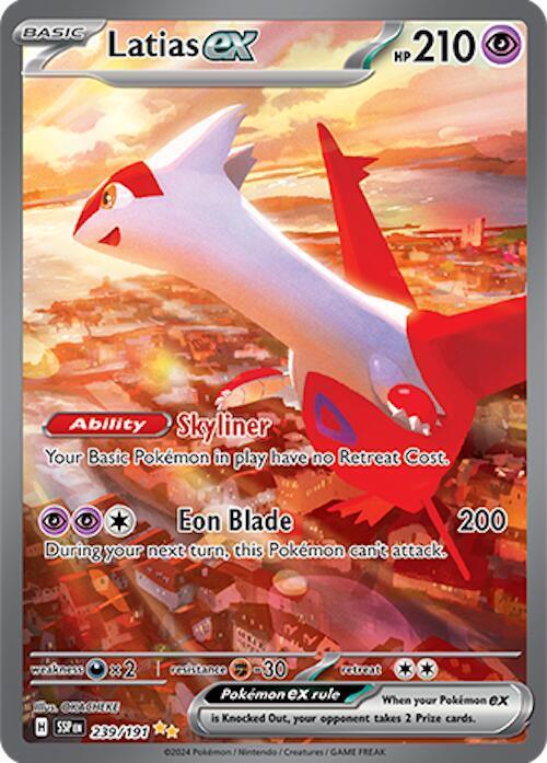 239, Scarlet & Violet: Surging Sparks, Special Illustration Rare Latias ex (239/191) [Scarlet & Violet: Surging Sparks] - Trading Card World