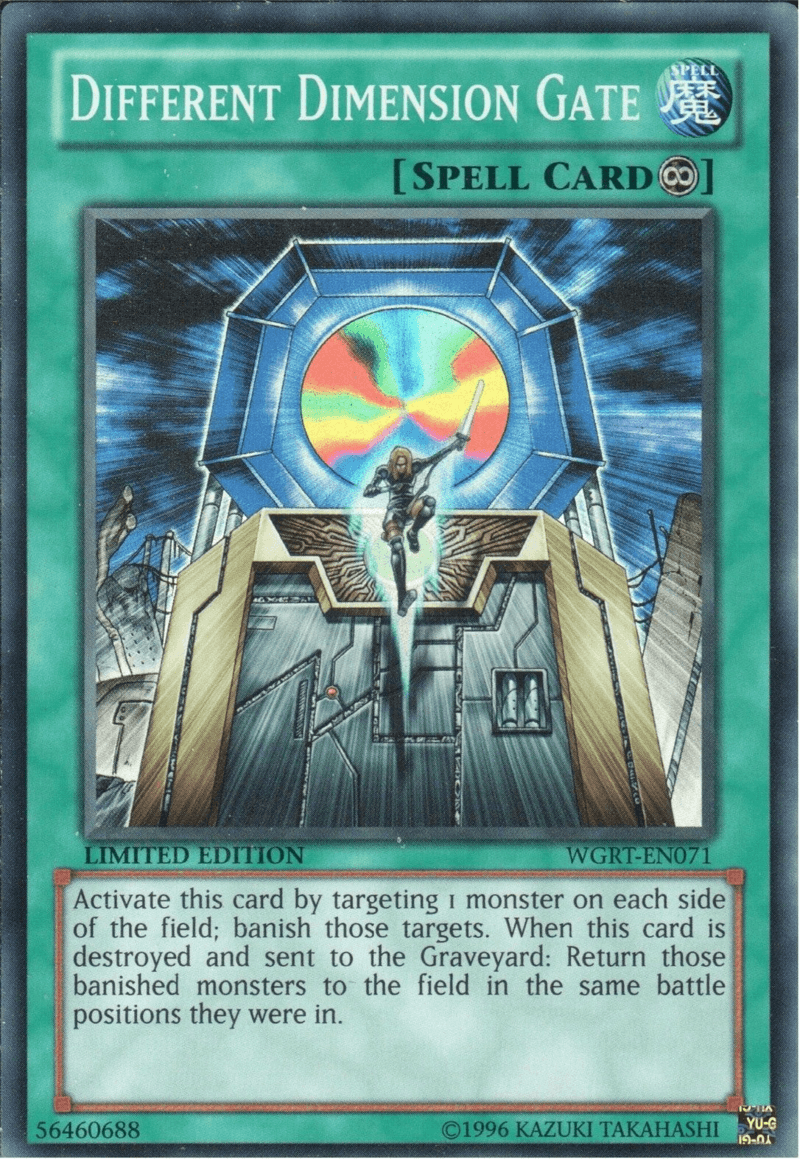 Battle Pack 2: War of the Giants Reinforcements, Continuous Spell, Limited, Spell, Super Rare Different Dimension Gate [WGRT-EN071] Super Rare - Trading Card World