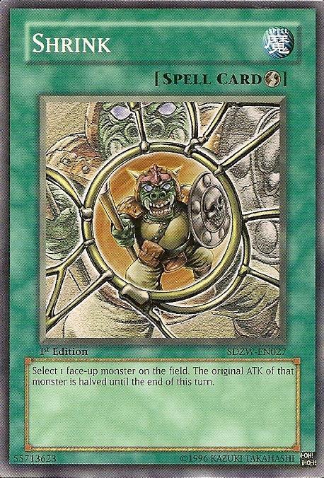 1st Edition, Common, Quick Play Spell, Spell, Structure Deck: Zombie World Shrink [SDZW-EN027] Common - Trading Card World