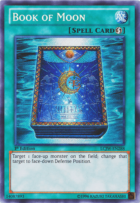 1st Edition, Legendary Collection 4: Joey's World, Quick Play Spell, Secret Rare, Spell Book of Moon [LCJW-EN288] Secret Rare - Trading Card World