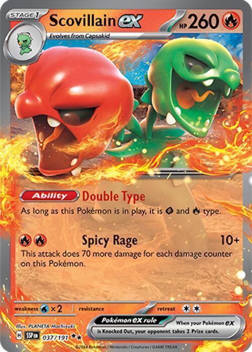 Scarlet & Violet: Surging Sparks Scovillain ex (037/191) [Scarlet & Violet: Surging Sparks] - Trading Card World