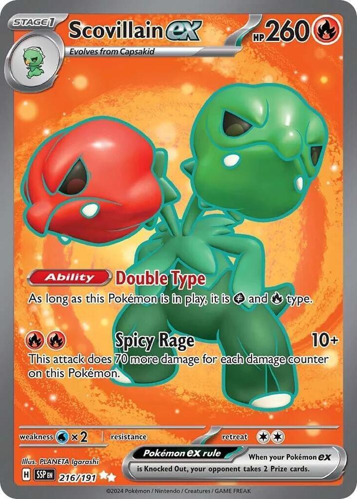 Scarlet & Violet: Surging Sparks Scovillain ex (216/191) [Scarlet & Violet: Surging Sparks] - Trading Card World