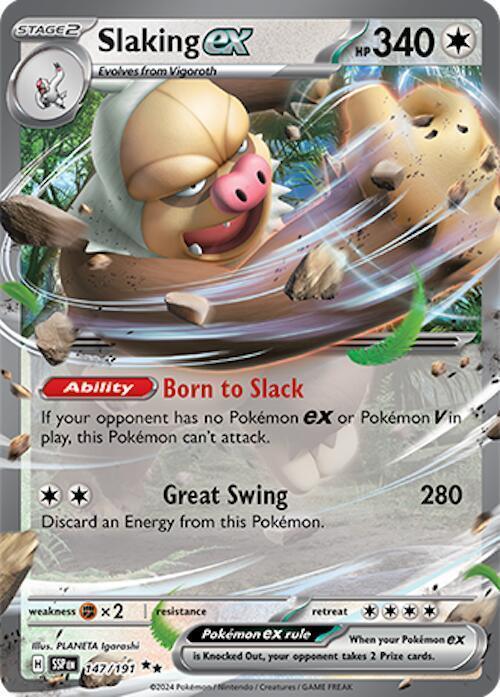 147, Double Rare, Scarlet & Violet: Surging Sparks Slaking ex (147/191) [Scarlet & Violet: Surging Sparks] - Trading Card World
