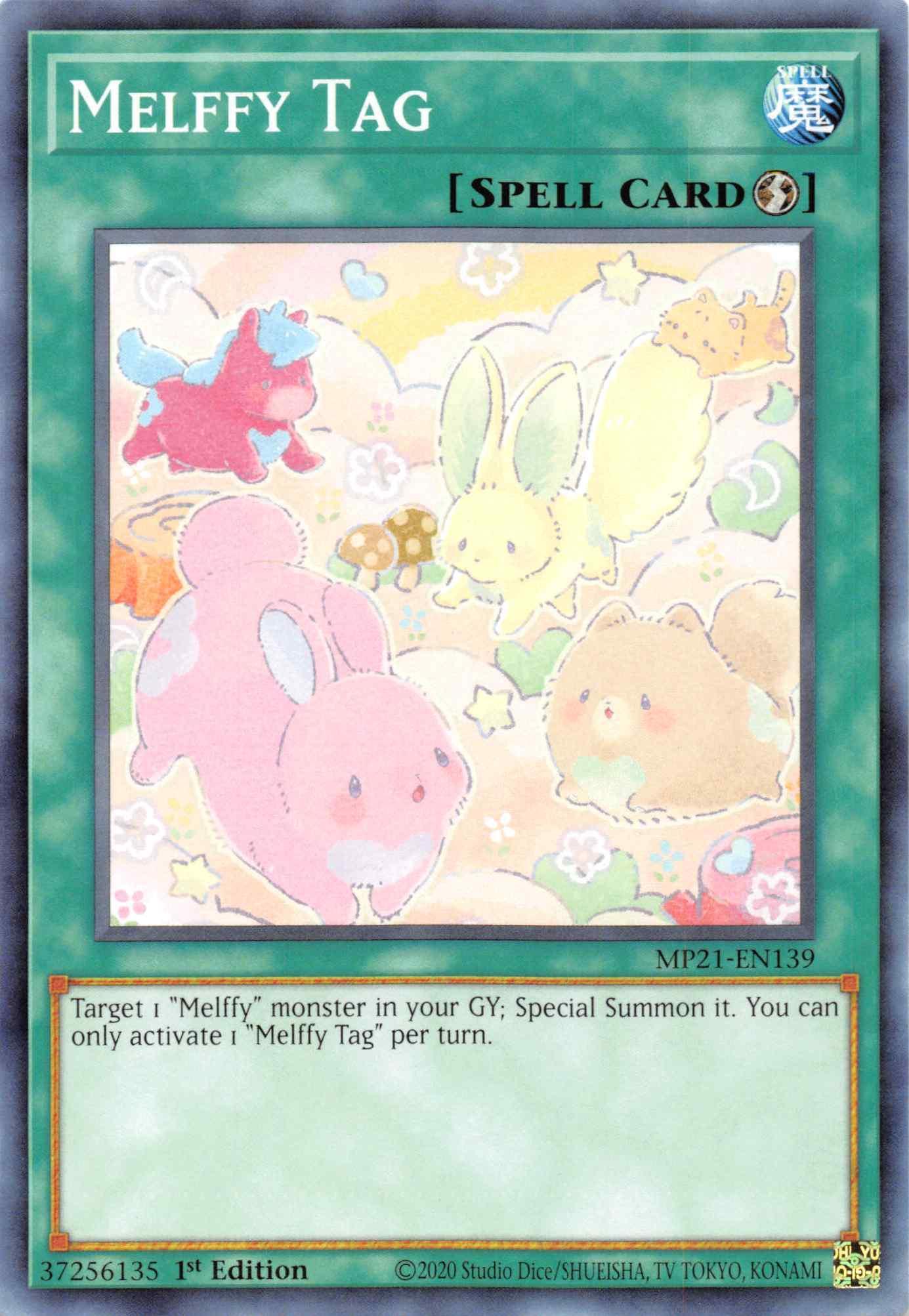 1st Edition, 2021 Tin of Ancient Battles, Common, Quick-Play Spell, Spell Melffy Tag [MP21-EN139] Common - Trading Card World