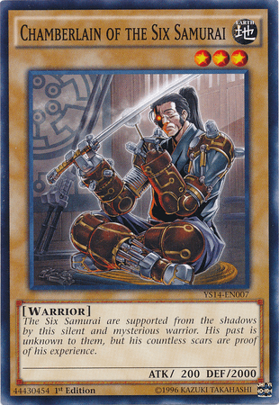 1st Edition, Common, Earth, Normal Monster, Super Starter: Space-Time Showdown, Warrior Chamberlain of the Six Samurai [YS14-EN007] Common - Trading Card World