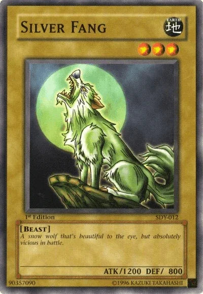 1st Edition, Beast, Common, Earth, Normal Monster, Starter Deck: Yugi, Unlimited Silver Fang [SDY-012] Common - Trading Card World