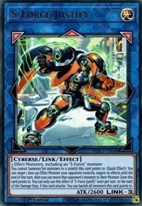 1st Edition, Blazing Vortex, Cyberse, Light, Link/Effect Monster, Ultra Rare S-Force Justify [BLVO-EN048] Ultra Rare - Trading Card World