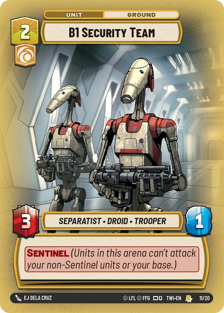  B1 Security Team (11/20) [Twilight of the Republic: Weekly Play] - Trading Card World