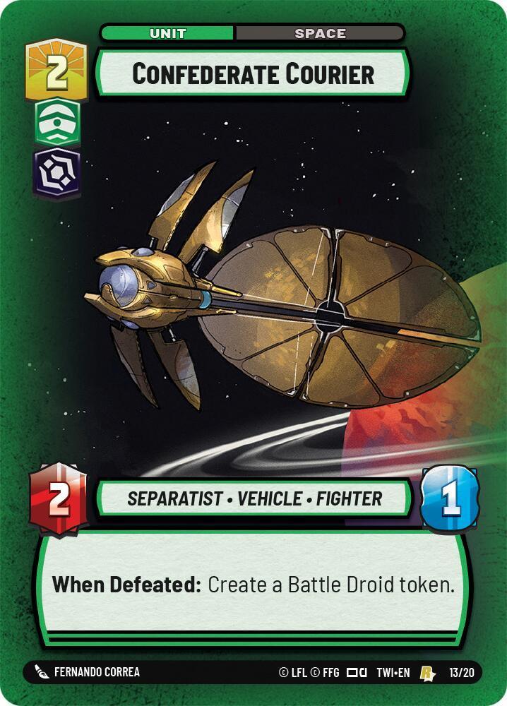  Confederate Courier (13/20) [Twilight of the Republic: Weekly Play] - Trading Card World