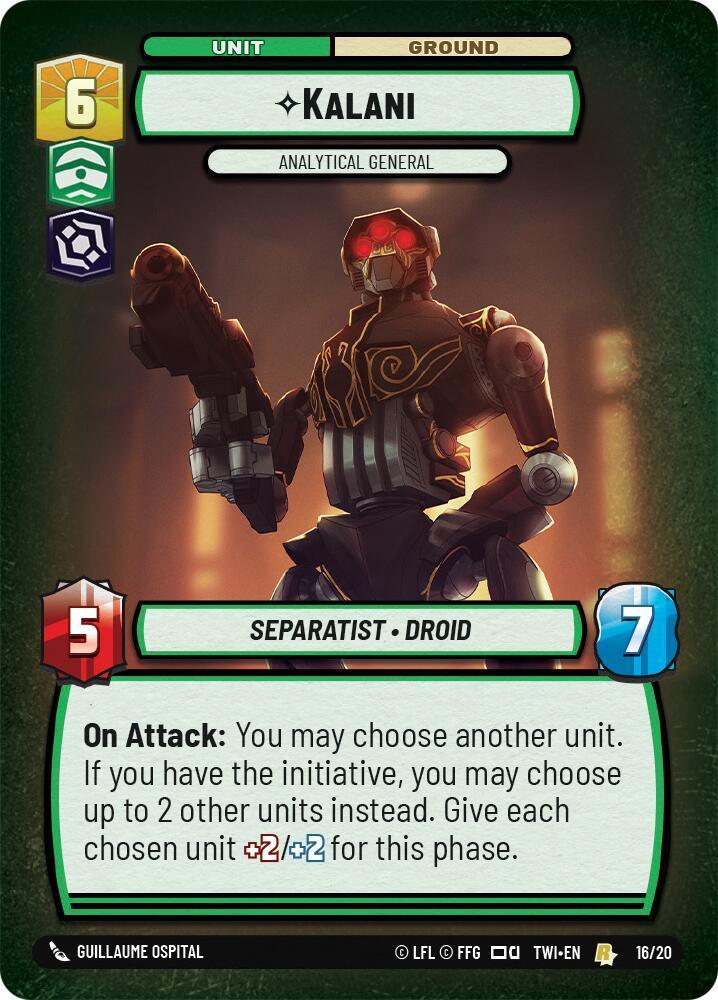  Kalani - Analytical General (16/20) [Twilight of the Republic: Weekly Play] - Trading Card World