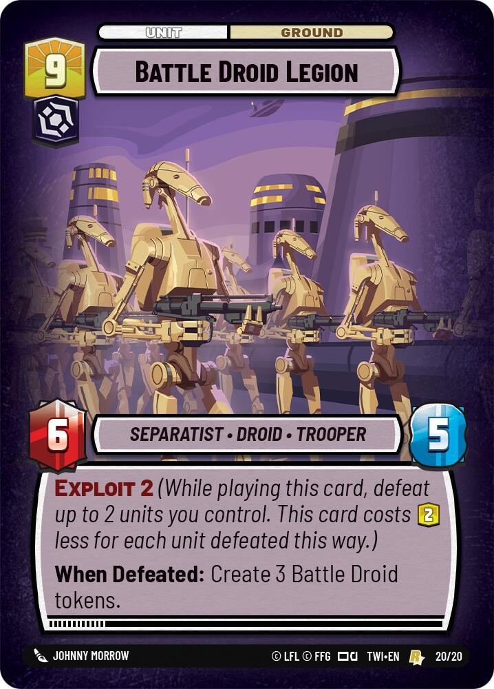  Battle Droid Legion (20/20) [Twilight of the Republic: Weekly Play] - Trading Card World
