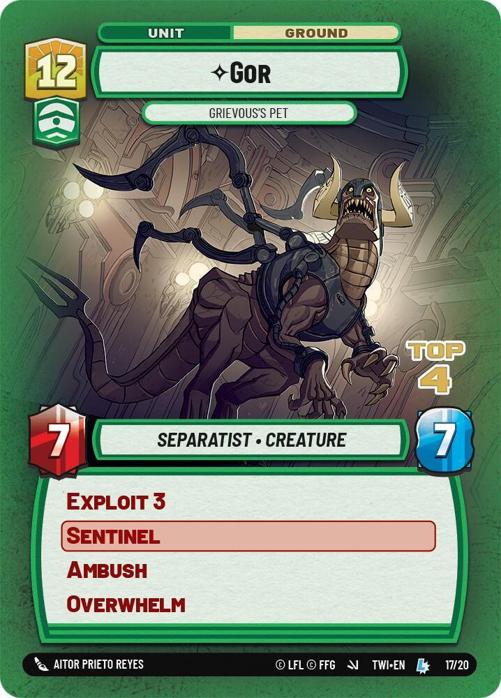  Gor - Grievous's Pet (Top 4) (17/20) [Store Showdown Promos] - Trading Card World