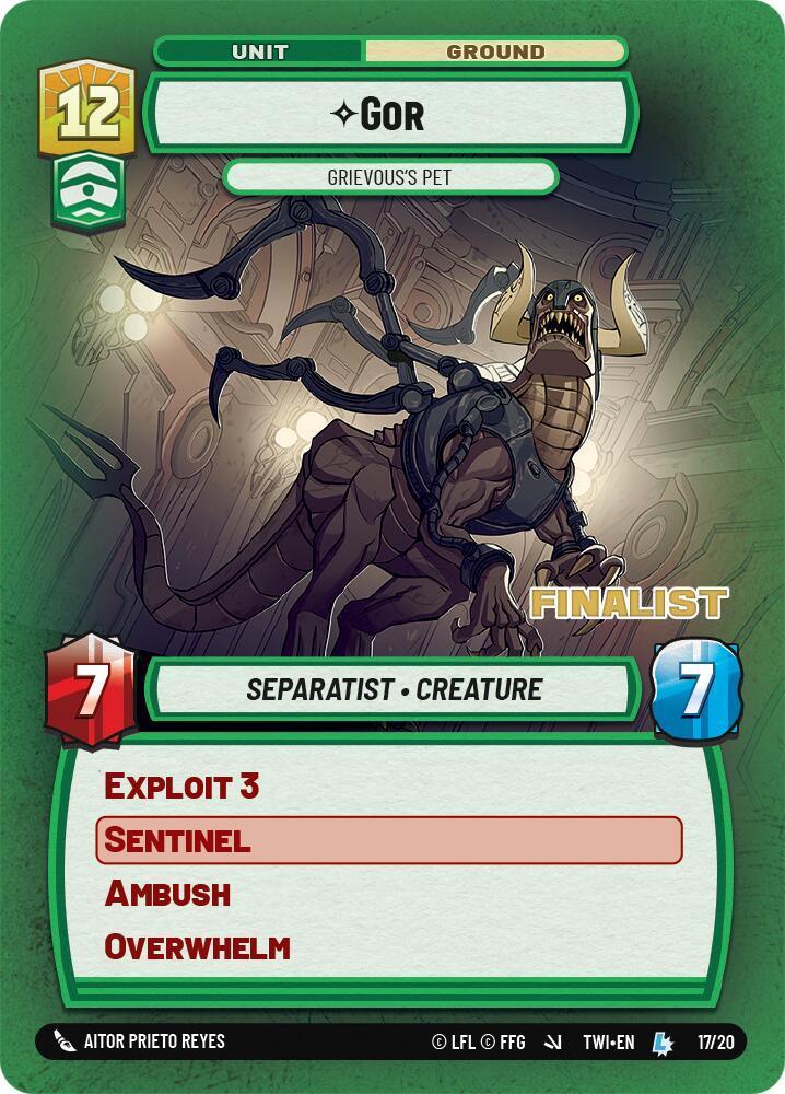  Gor - Grievous's Pet (Finalist) (17/20) [Store Showdown Promos] - Trading Card World