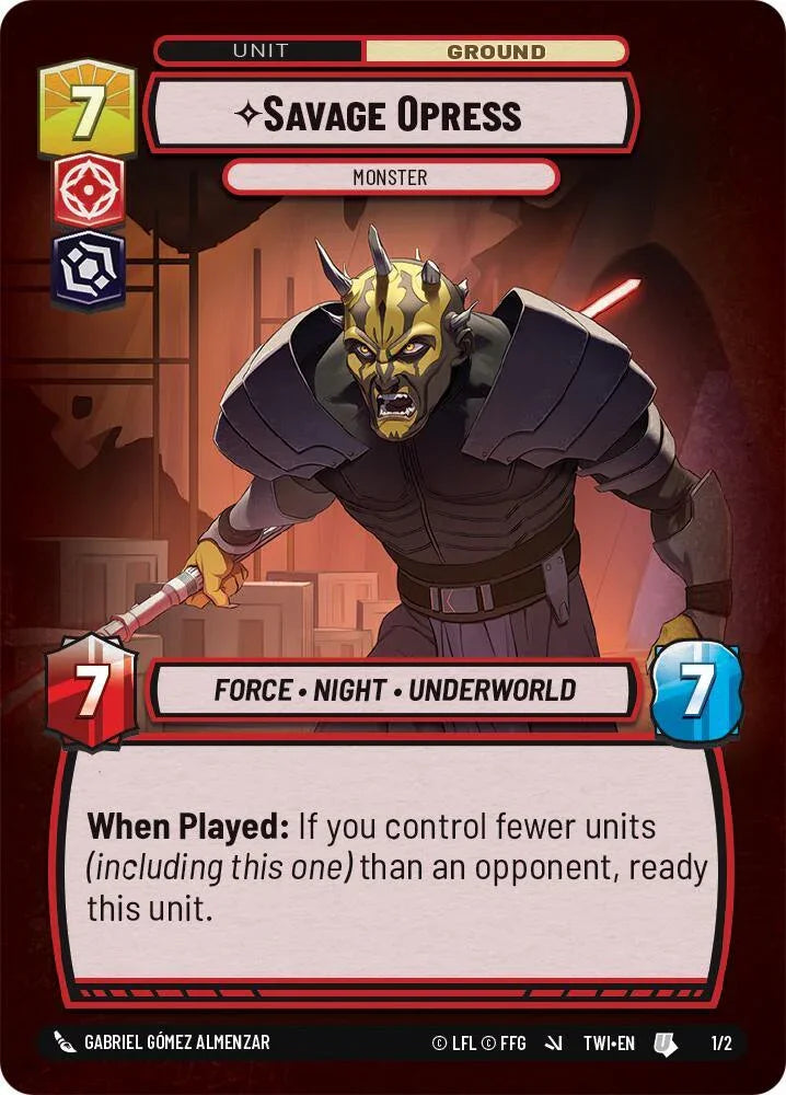 Savage Opress - Monster (1/2) [Store Showdown Promos] - Trading Card World