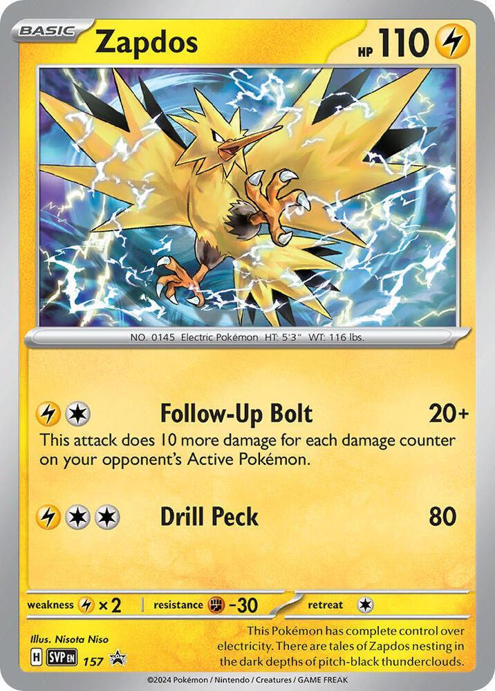 Scarlet & Violet: Black Star Promos Zapdos (157) [Scarlet & Violet: Black Star Promos] - Trading Card World