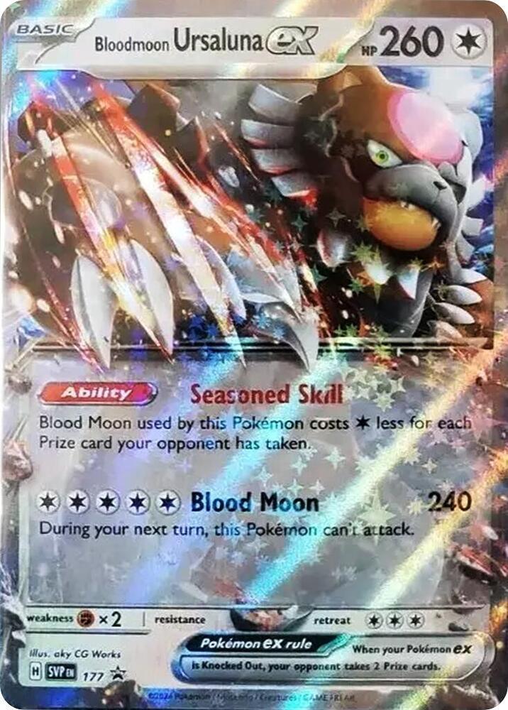 Scarlet & Violet Promo Cards Bloodmoon Ursaluna ex (177) [Scarlet & Violet Promo Cards] - Trading Card World