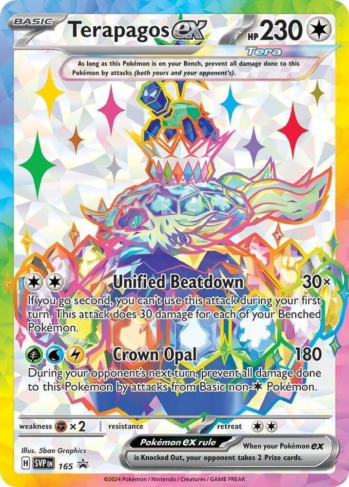165, Scarlet & Violet: Black Star Promos Terapagos ex (165) [Scarlet & Violet: Black Star Promos] - Trading Card World