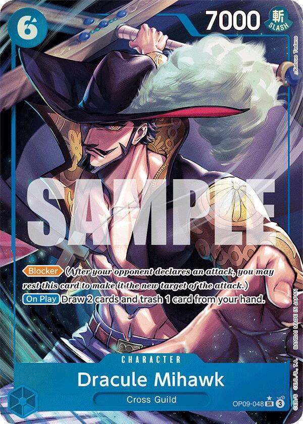 Emperors in the New World, One Piece Singles Dracule Mihawk (Parallel) [Emperors in the New World] - Trading Card World