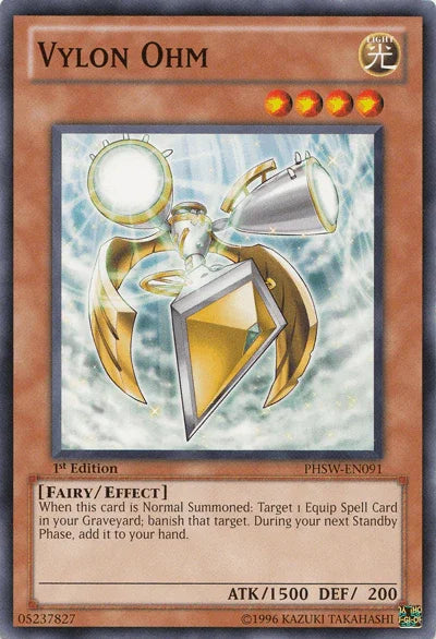 1st Edition, Common, Effect Monster, Fairy, Light, Photon Shockwave, Unlimited Vylon Ohm [PHSW-EN091] Common - Trading Card World