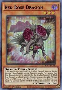 1st Edition, Dark, Dragon, Legendary Duelists: Season 2, Tuner/Effect Monster, Ultra Rare Red Rose Dragon (Purple) [LDS2-EN108] Ultra Rare - Trading Card World