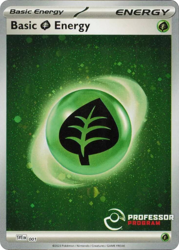 001, Energy, Holofoil, Professor Program Promos, Promo Grass Energy (001) (2023) [Professor Program Promos] - Trading Card World