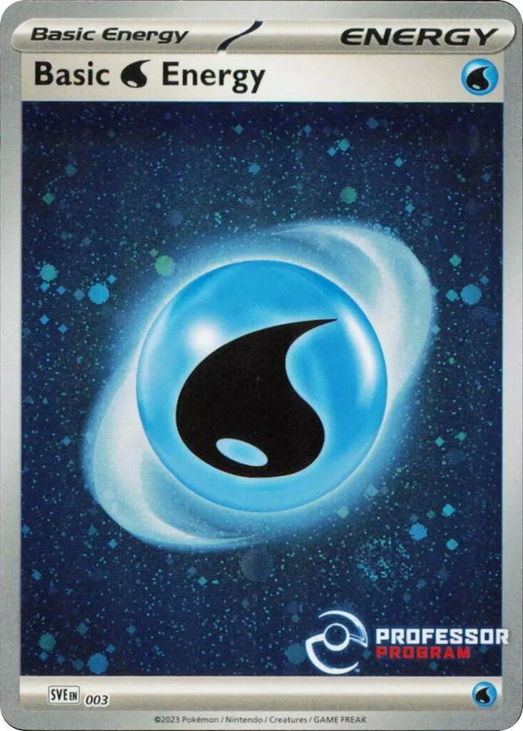 003, Energy, Holofoil, Professor Program Promos, Promo Water Energy (003) (2023) [Professor Program Promos] - Trading Card World