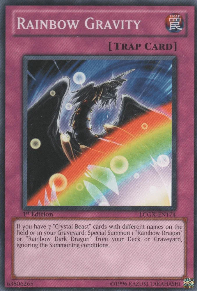 1st Edition, Common, Legendary Collection 2, Normal Trap, Trap, Unlimited Rainbow Gravity [LCGX-EN174] Common - Trading Card World