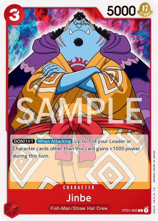 Character, Common, Fish-Man, Revision Pack Cards, Straw Hat Crew Jinbe [Revision Pack Cards] - Trading Card World