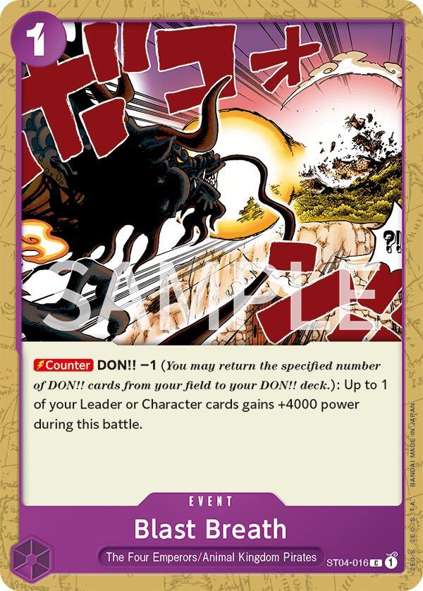 Animal Kingdom Pirates, Common, Event, Revision Pack Cards, The Four Emperors Blast Breath [Revision Pack Cards] - Trading Card World