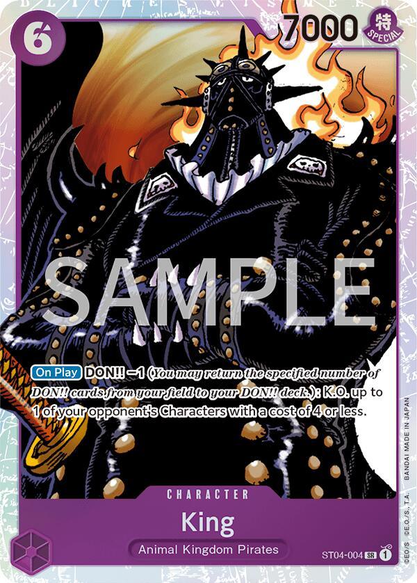 Animal Kingdom Pirates, Character, Revision Pack Cards, Super Rare King [Revision Pack Cards] - Trading Card World