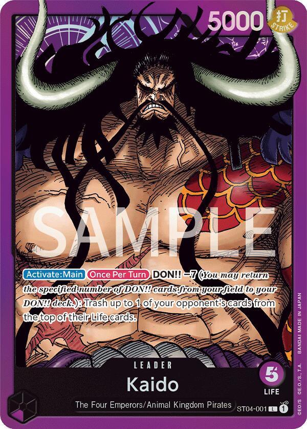 Animal Kingdom Pirates, Leader, Revision Pack Cards, The Four Emperors Kaido [Revision Pack Cards] - Trading Card World
