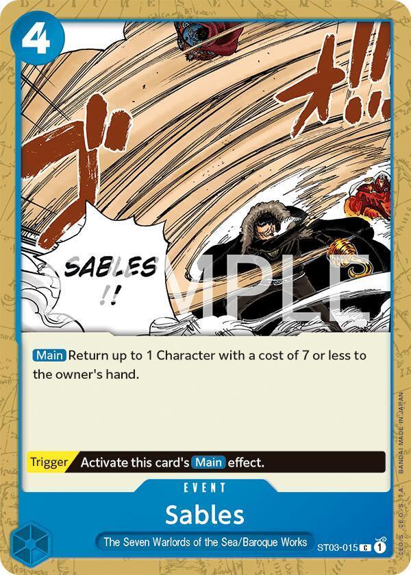 Baroque Works, Common, Event, Revision Pack Cards, The Seven Warlords of the Sea Sables [Revision Pack Cards] - Trading Card World